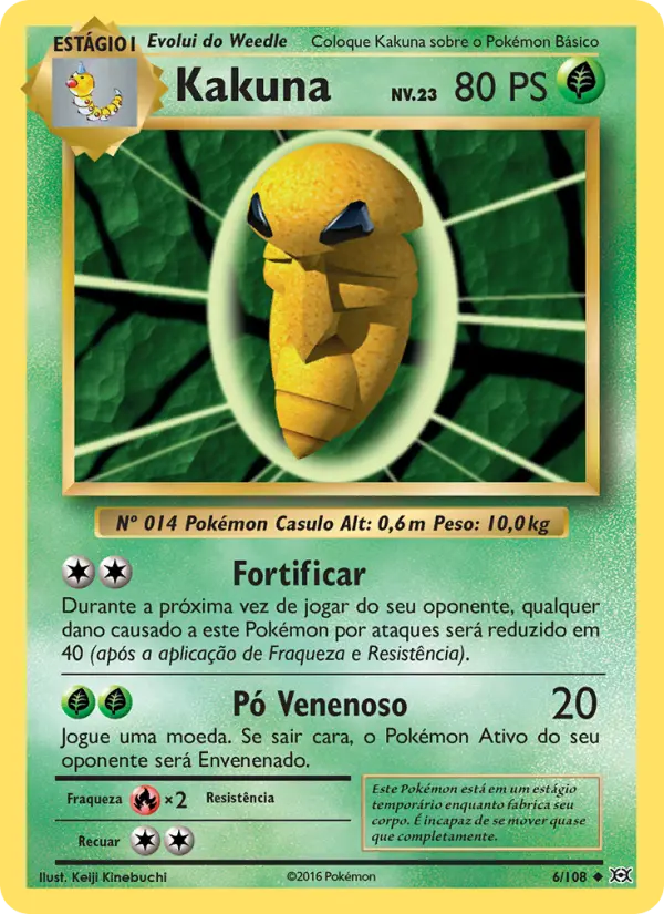 Kakuna — Evoluções 6