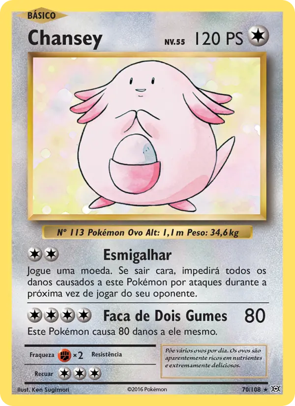 Chansey — Evoluções 70