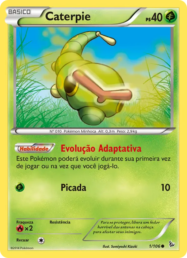 Caterpie — Flash de Fogo 1