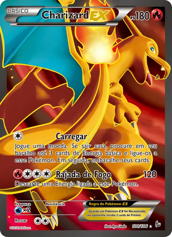 Charizard EX — Flash de Fogo 100