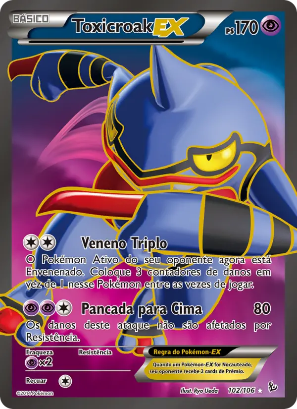 Toxicroak EX — Flash de Fogo 102