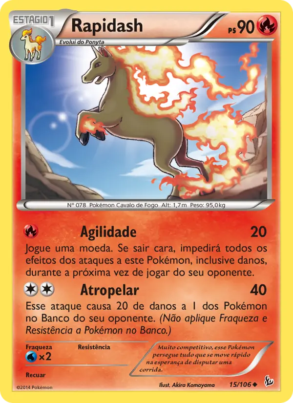 Rapidash — Flash de Fogo 15