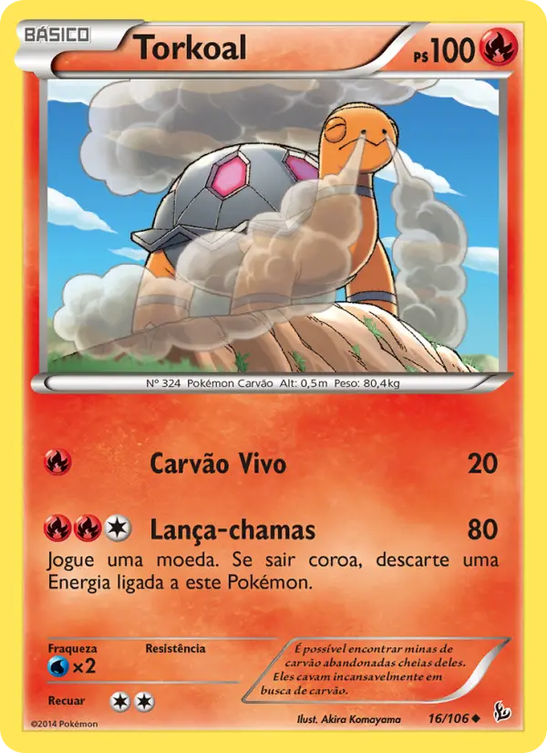 Torkoal — Flash de Fogo 16