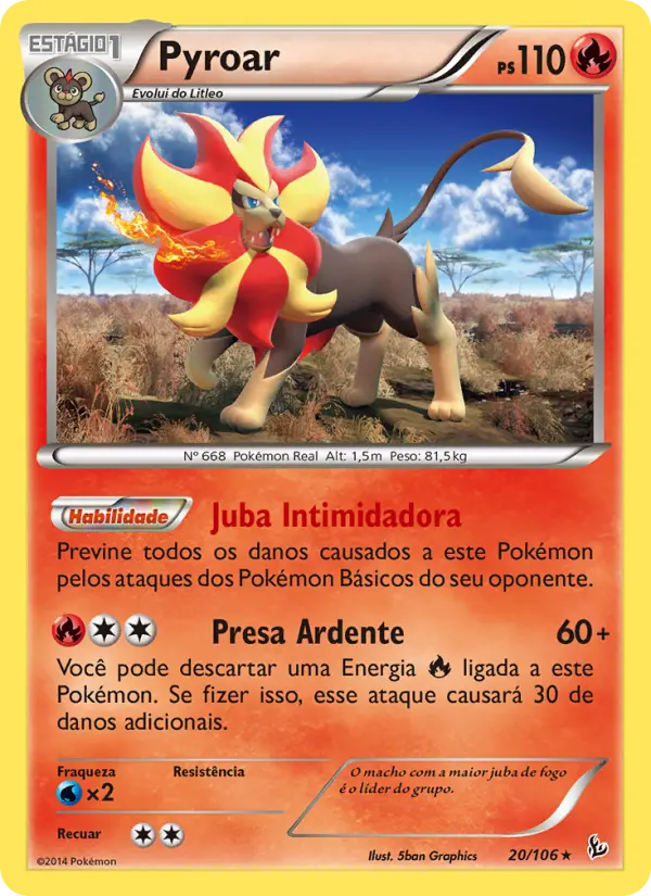 Pyroar — Flash de Fogo 20