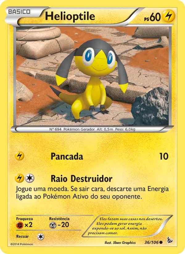 Helioptile — Flash de Fogo 36