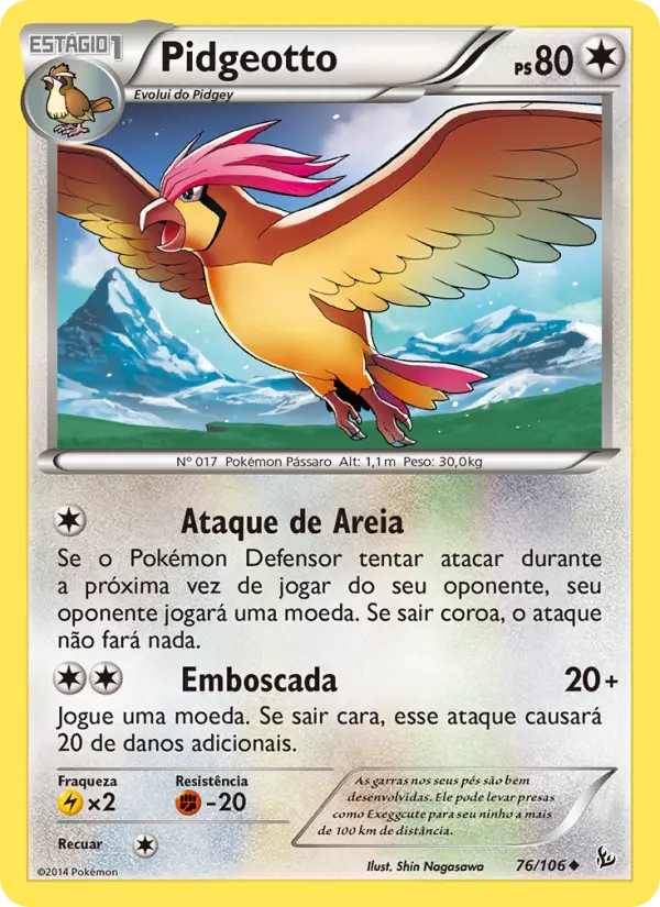 Pidgeotto — Flash de Fogo 76