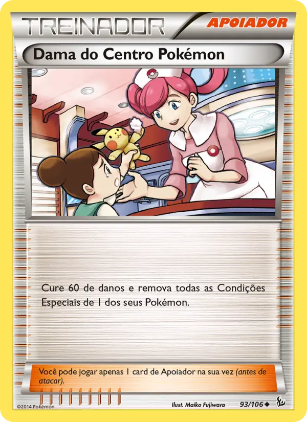 Dama do Centro Pokémon — Flash de Fogo 93