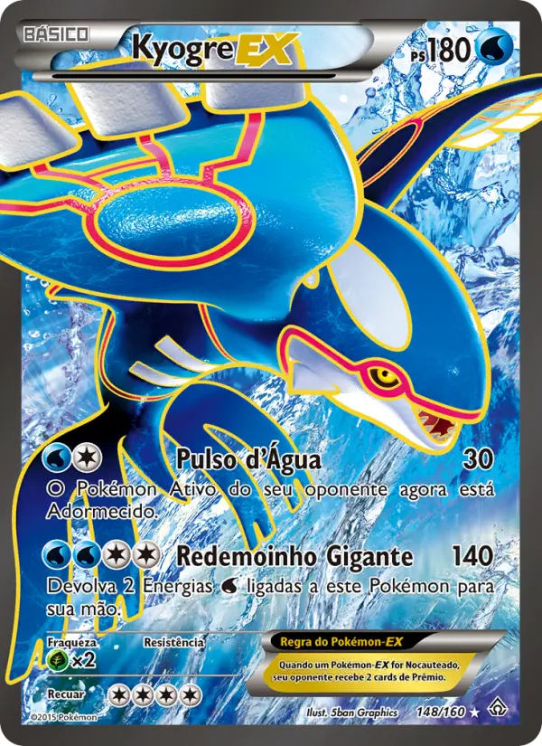Kyogre EX — Conflito Primitivo 148