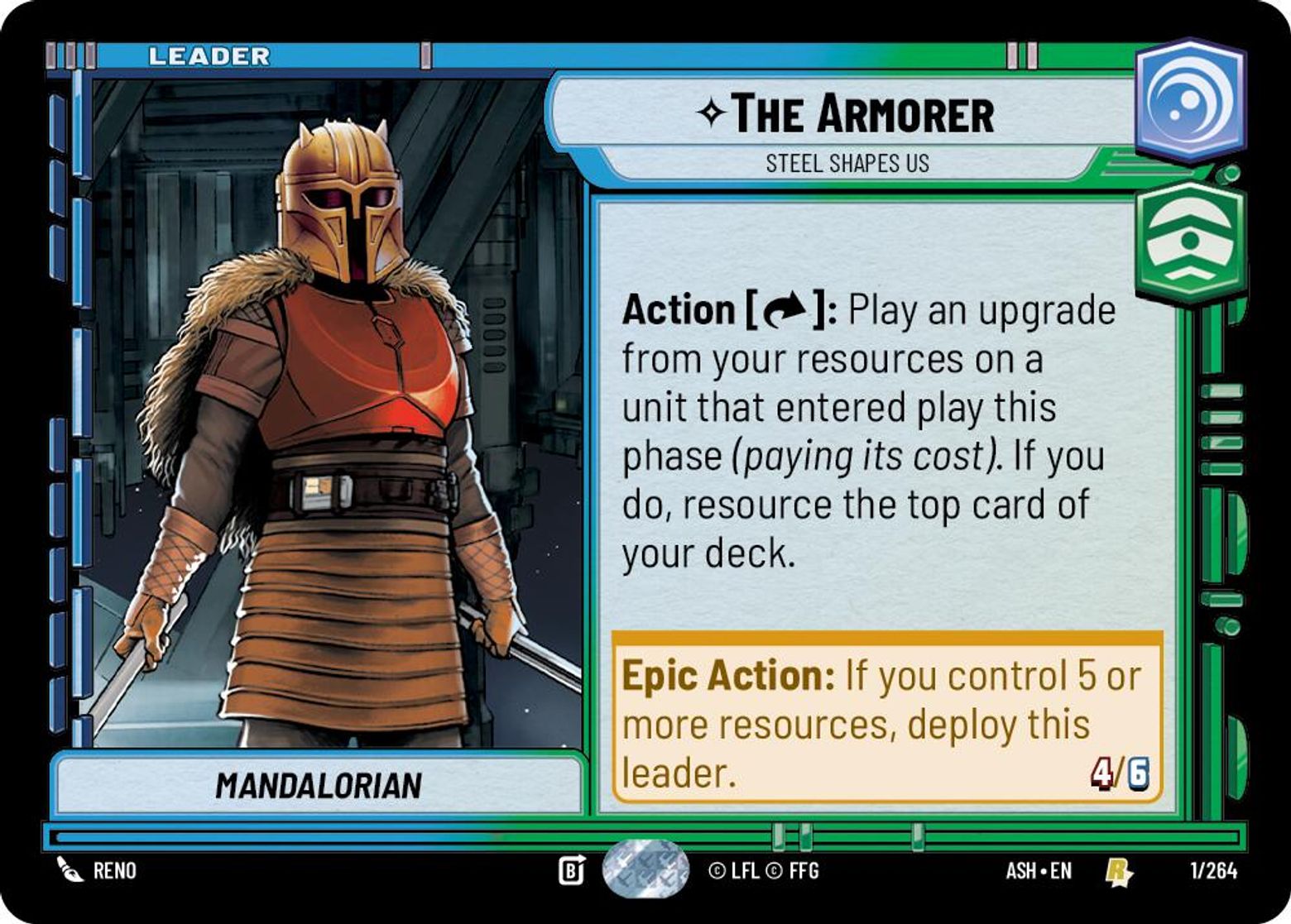 The Armorer, Steel Shapes Us — Ashes of the Empire 001