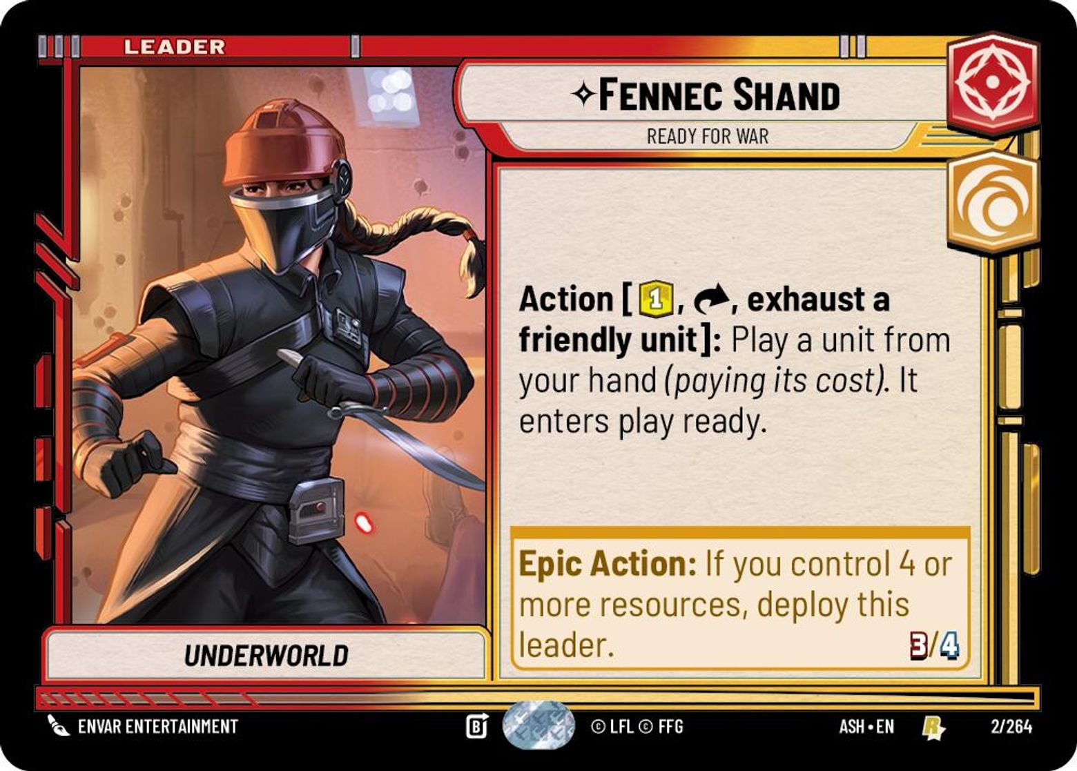 Fennec Shand, Ready for War — Ashes of the Empire 002