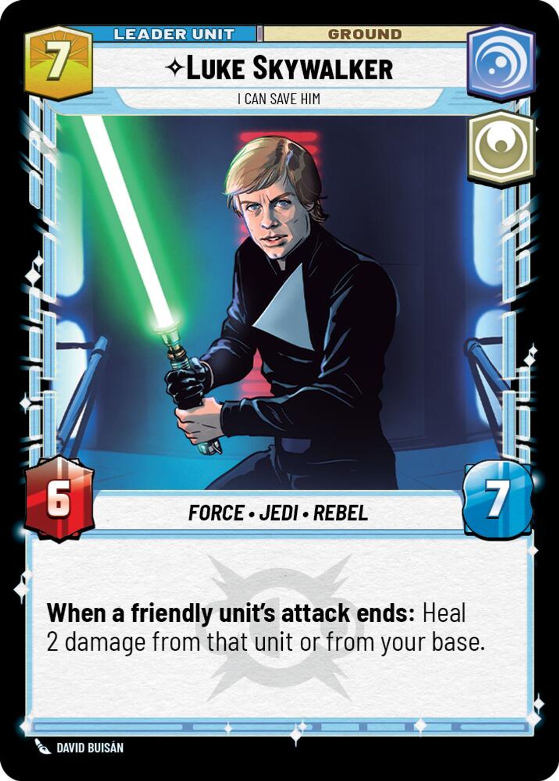 Luke Skywalker, I Can Save Him (verso)
