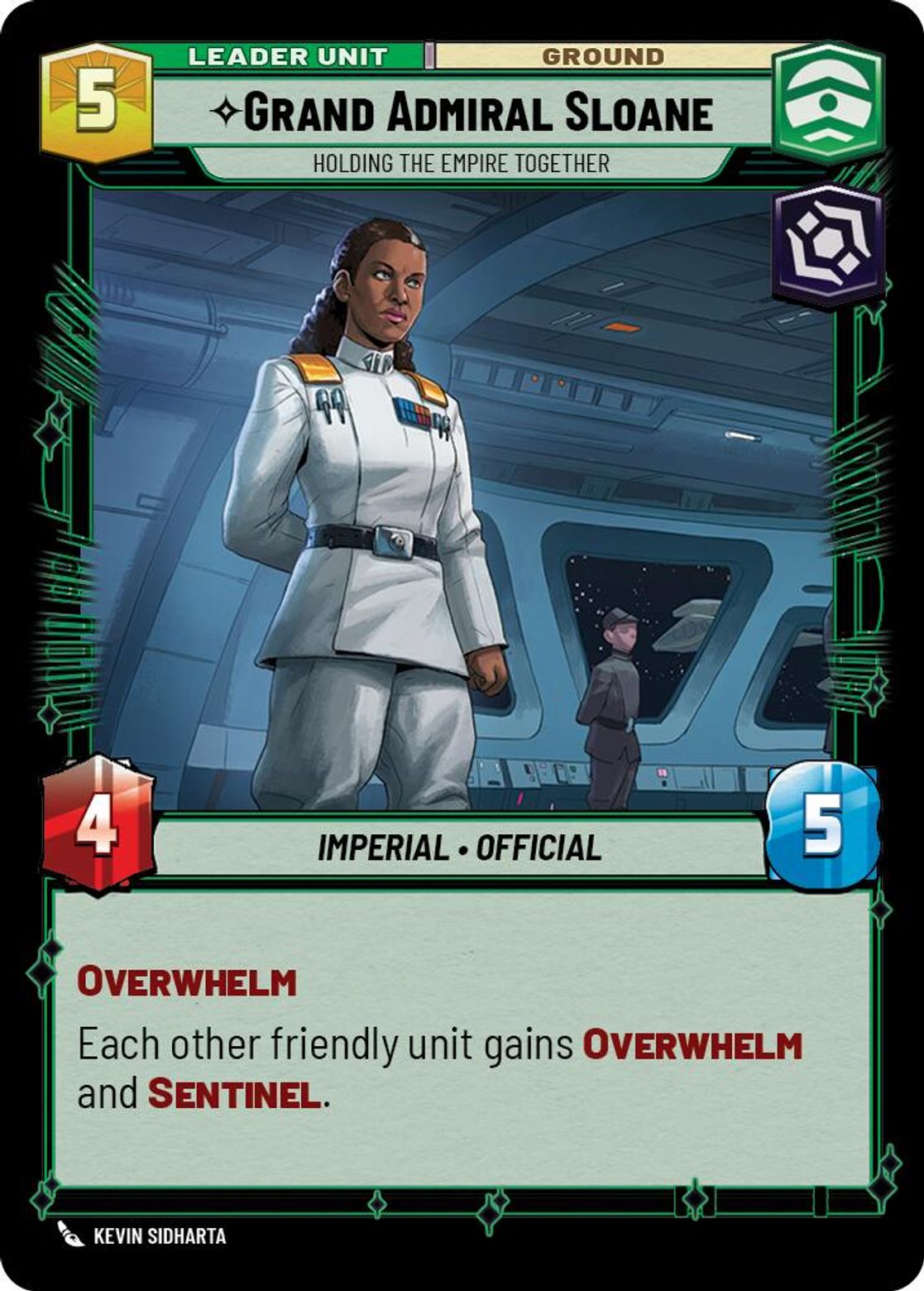 Grand Admiral Sloane, Holding the Empire Together (verso)