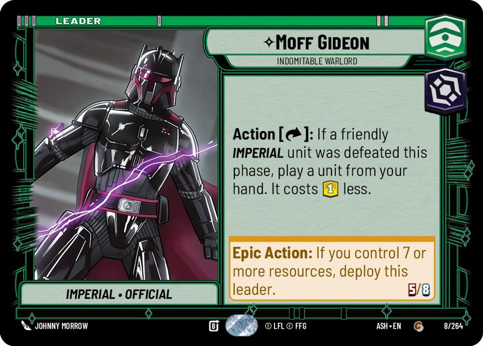 Moff Gideon, Indomitable Warlord — Ashes of the Empire 008