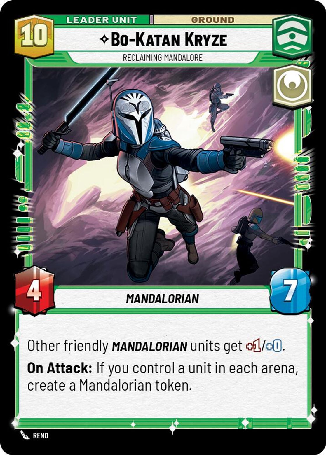 Bo-Katan Kryze, Reclaiming Mandalore (verso)