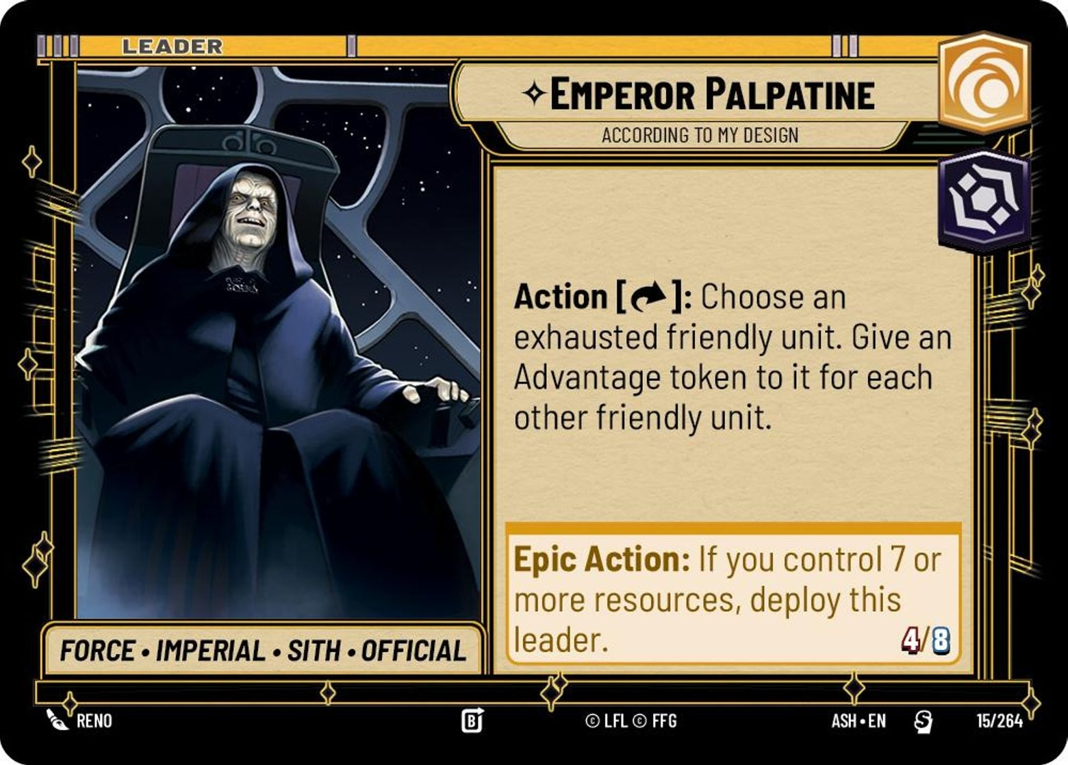 Emperor Palpatine, According to My Design — Ashes of the Empire 015
