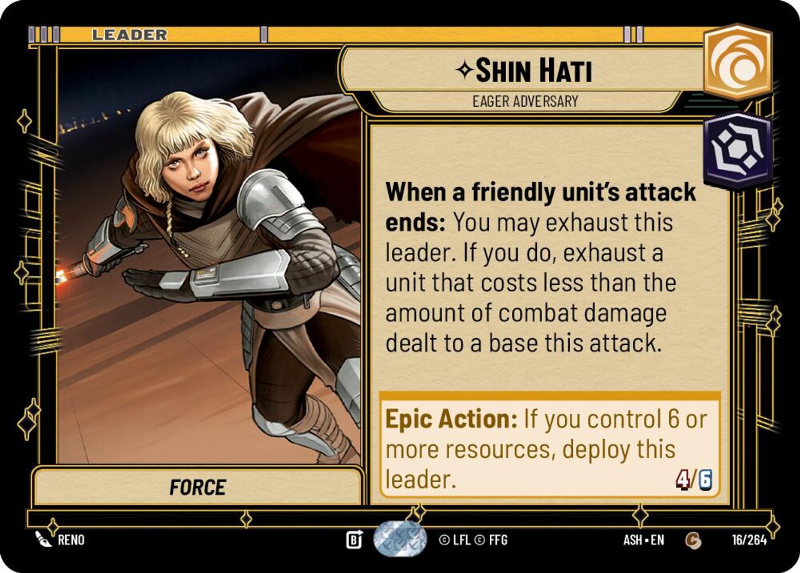 Shin Hati, Eager Adversary — Ashes of the Empire 016