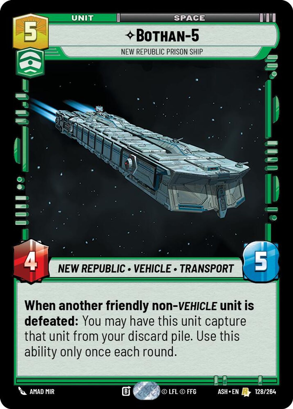 Bothan-5, New Republic Prison Ship — Ashes of the Empire 128