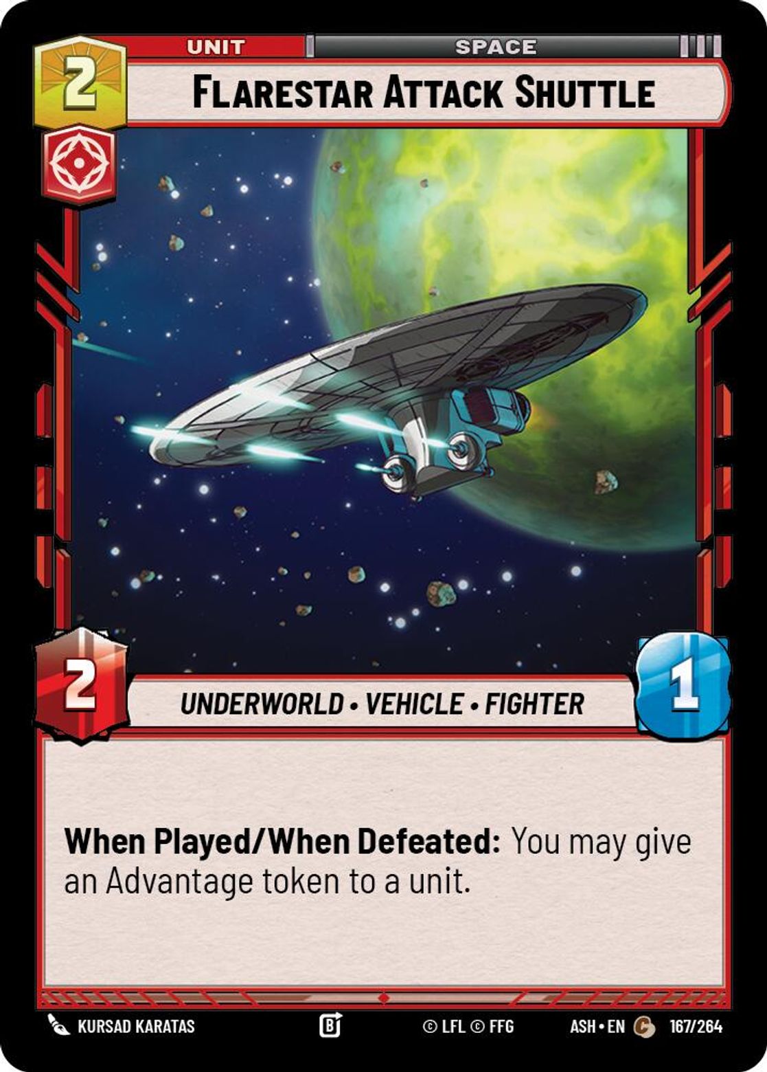 Flarestar Attack Shuttle — Ashes of the Empire 167