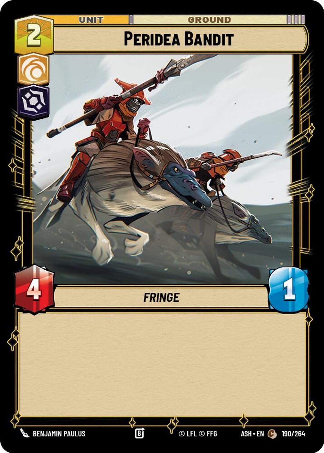 Peridea Bandit — Ashes of the Empire 190