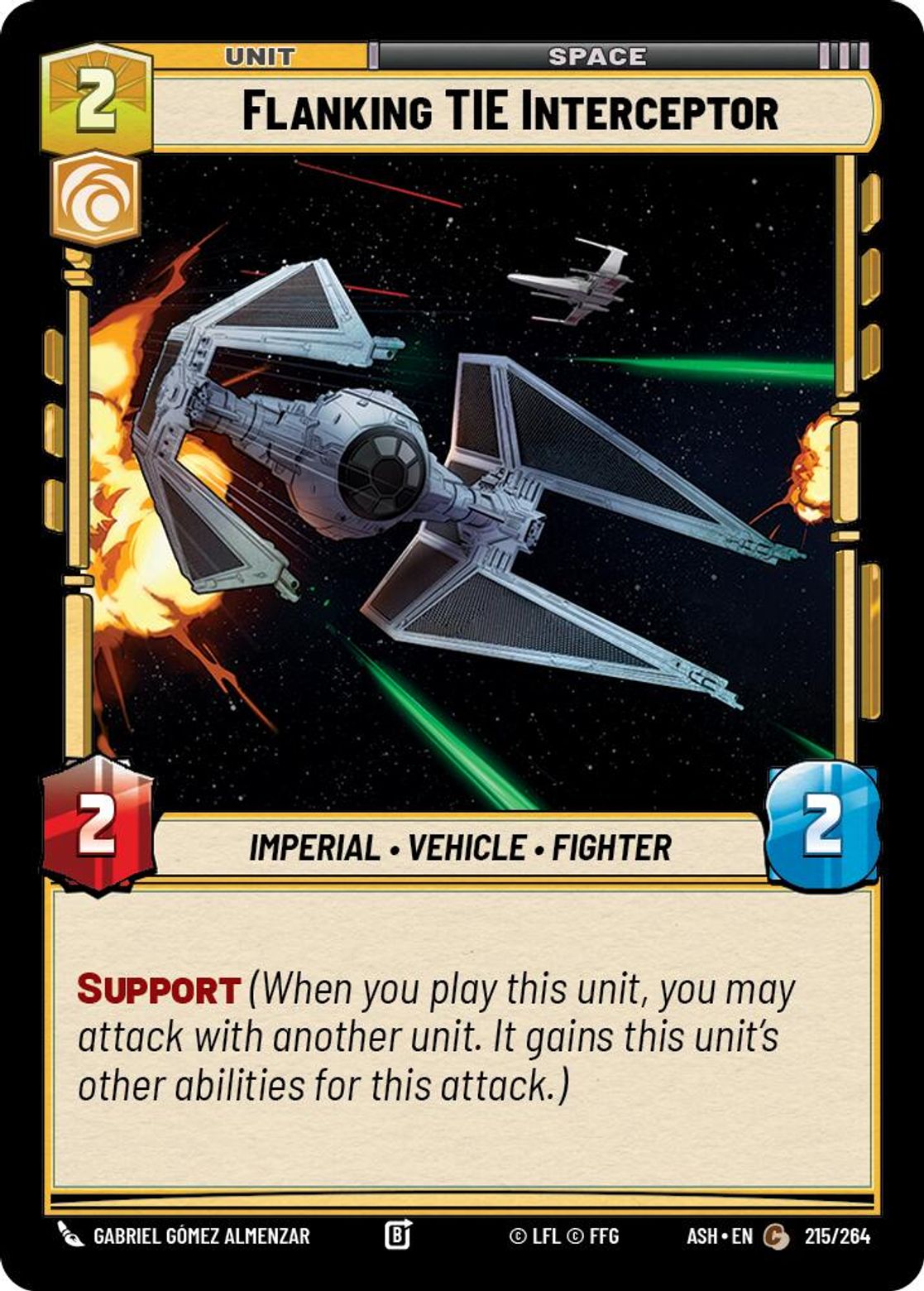 Flanking TIE Interceptor — Ashes of the Empire 215