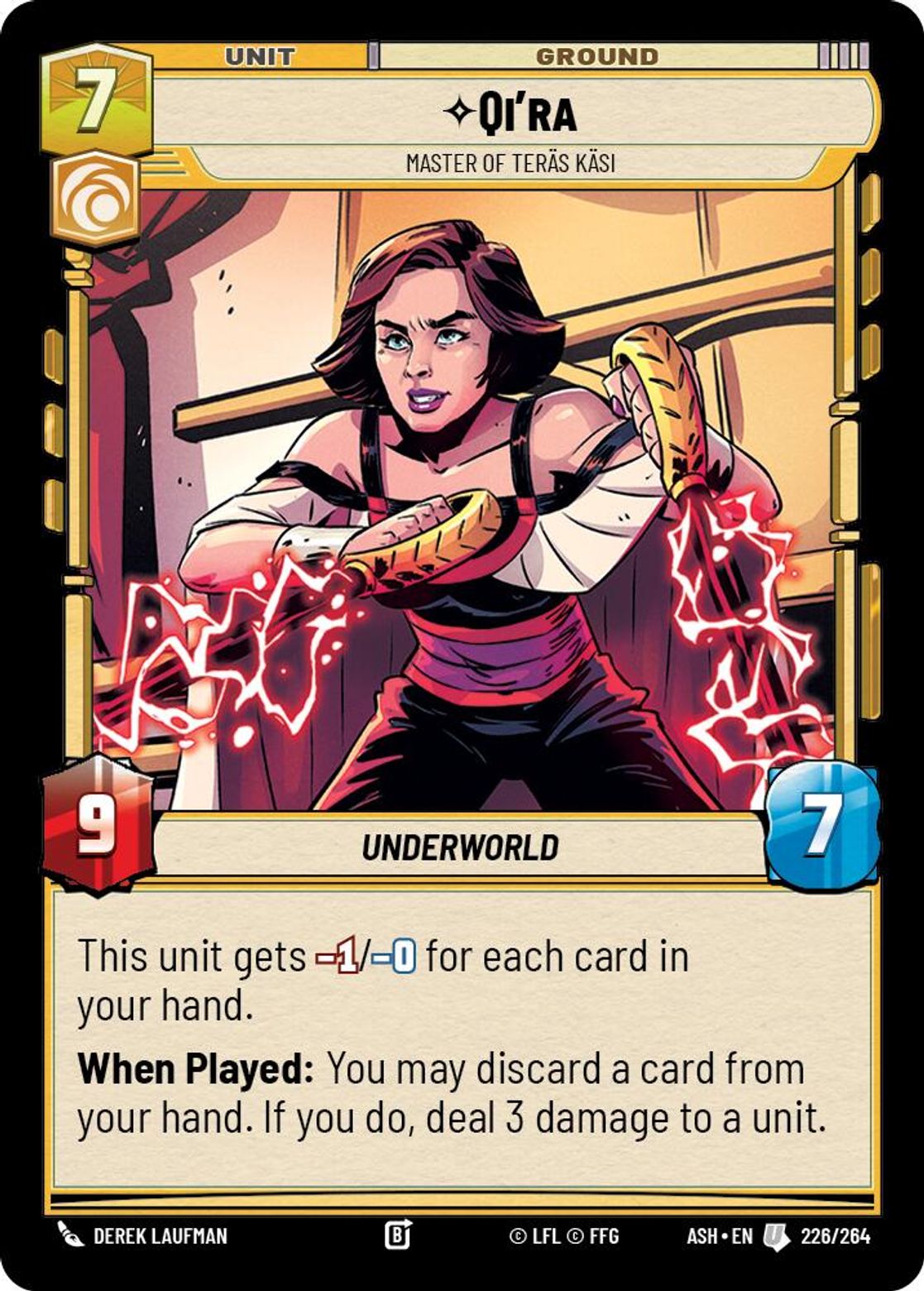 Qi'ra, Master of Teräs Käsi — Ashes of the Empire 226