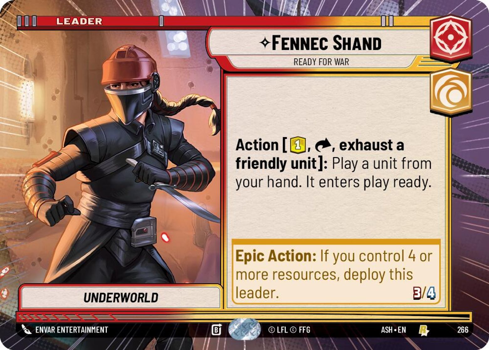 Fennec Shand, Ready for War — Ashes of the Empire 266