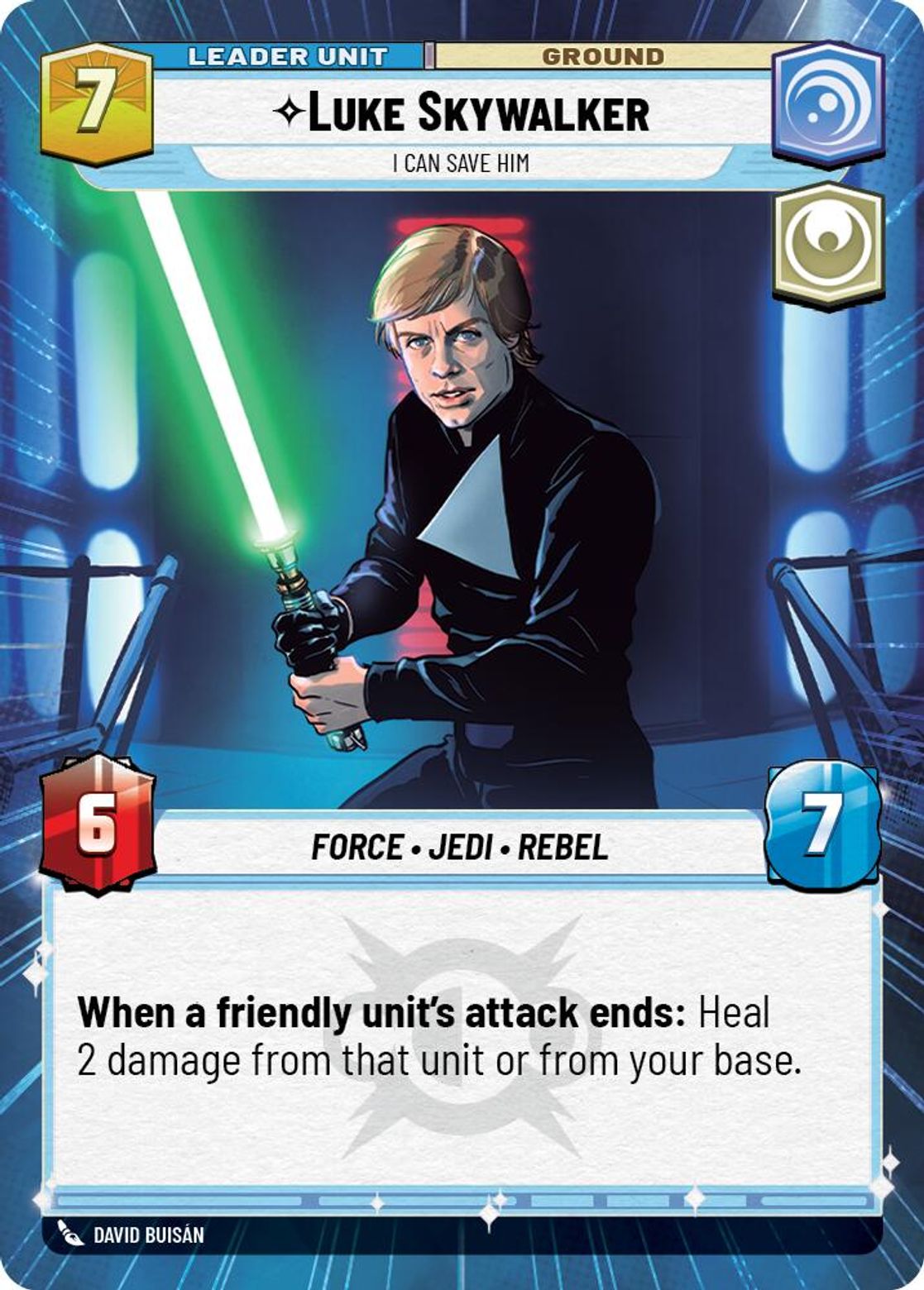 Luke Skywalker, I Can Save Him (verso)
