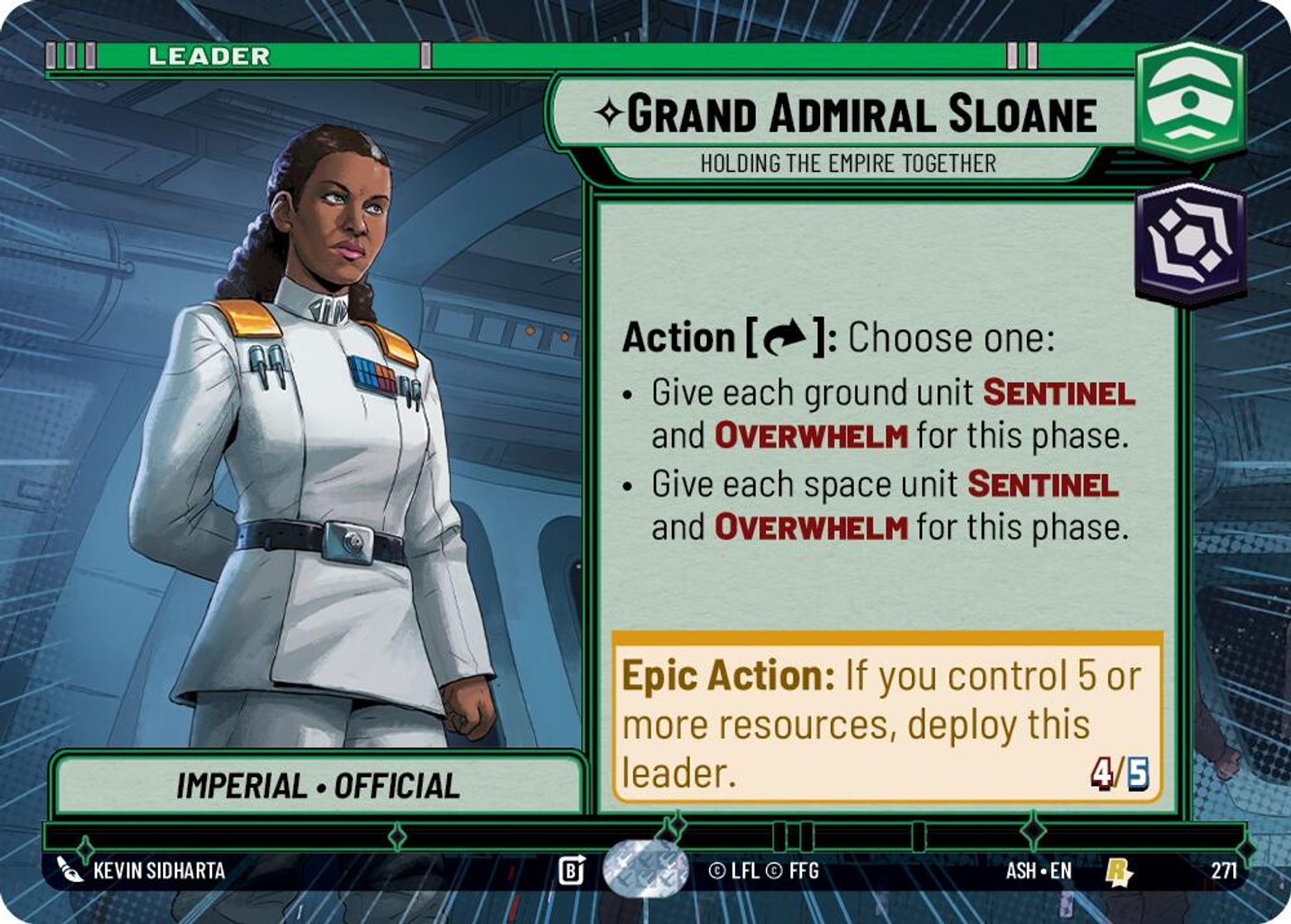 Grand Admiral Sloane, Holding the Empire Together — Ashes of the Empire 271