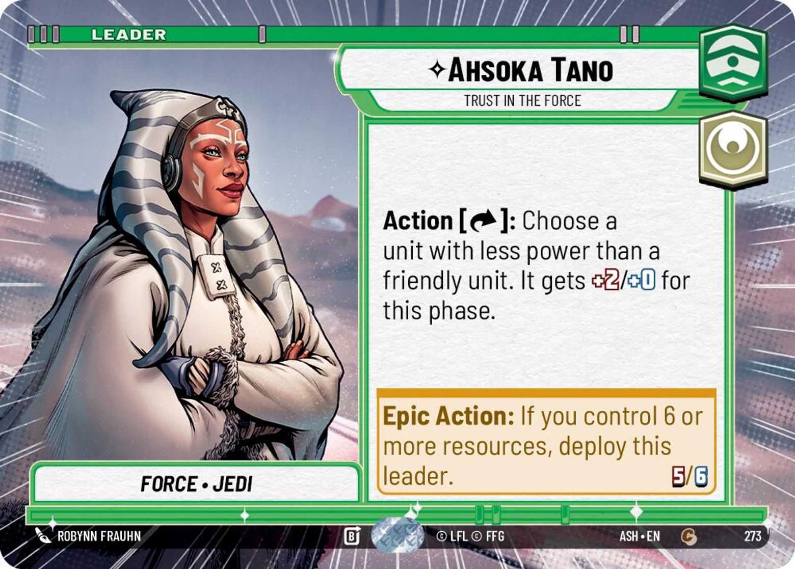 Ahsoka Tano, Trust in the Force — Ashes of the Empire 273