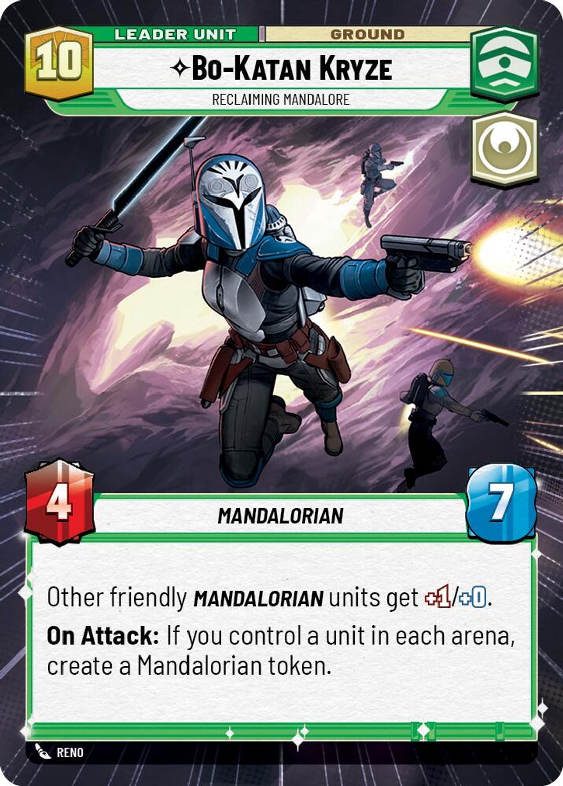 Bo-Katan Kryze, Reclaiming Mandalore (verso)