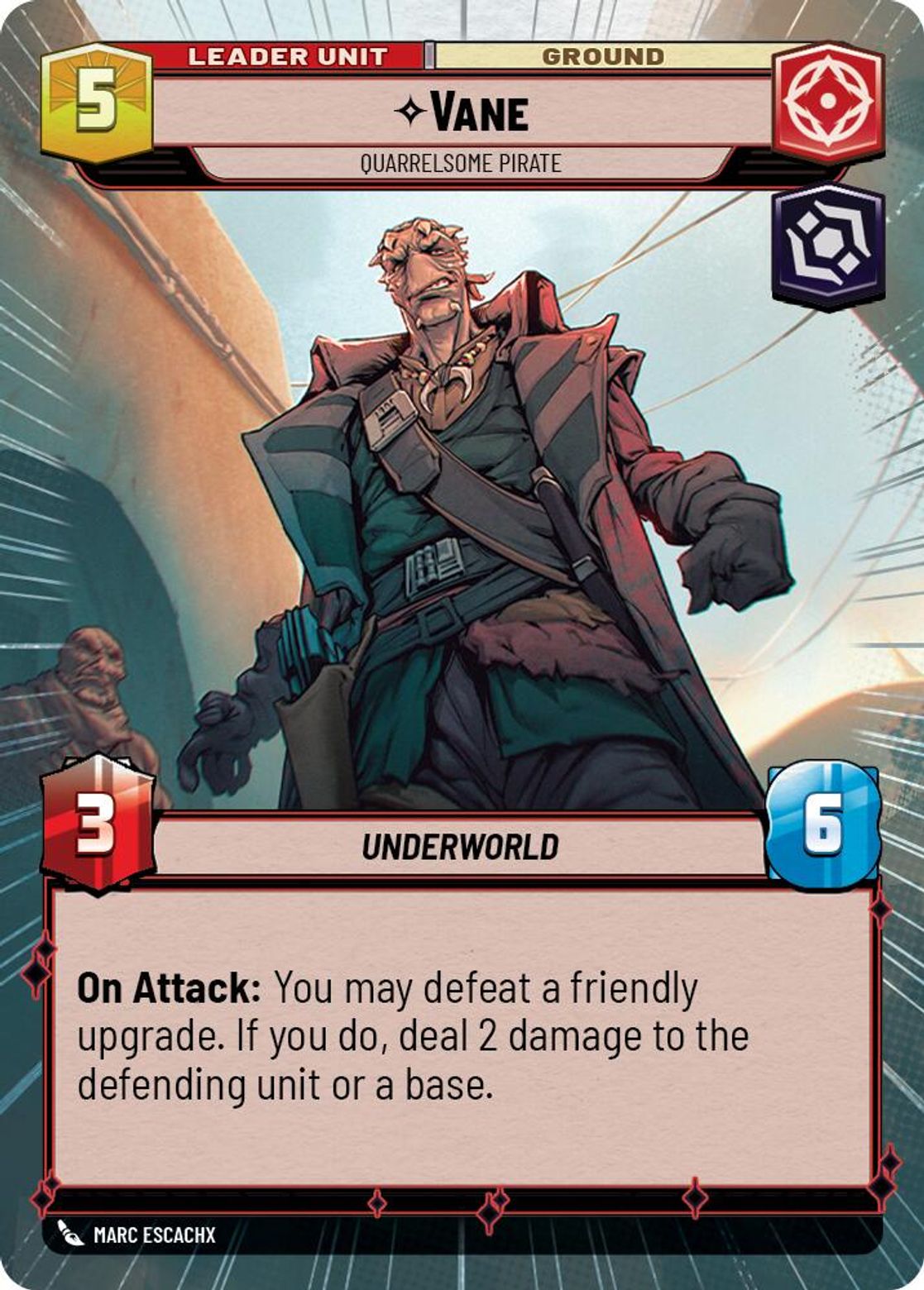 Vane, Quarrelsome Pirate (verso)