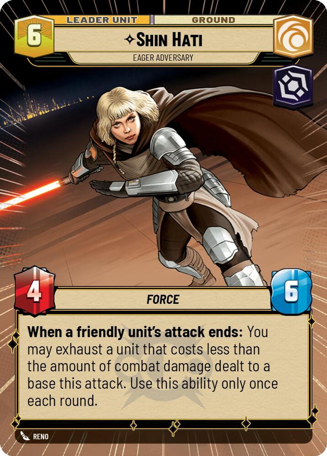 Shin Hati, Eager Adversary (verso)