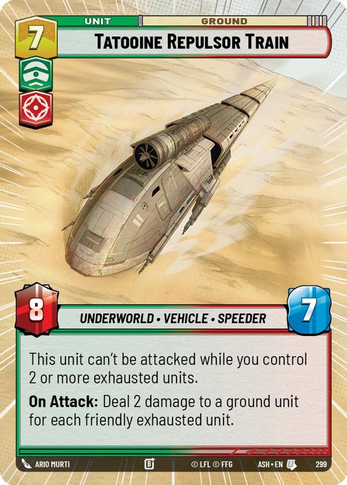 Tatooine Repulsor Train — Ashes of the Empire 299