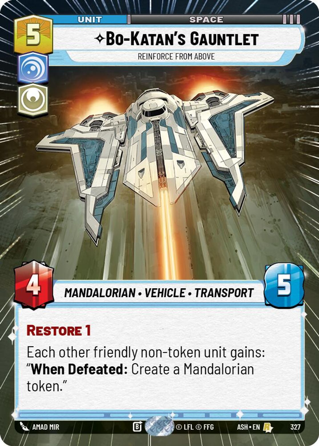 Bo-Katan's Gauntlet, Reinforce from Above — Ashes of the Empire 327