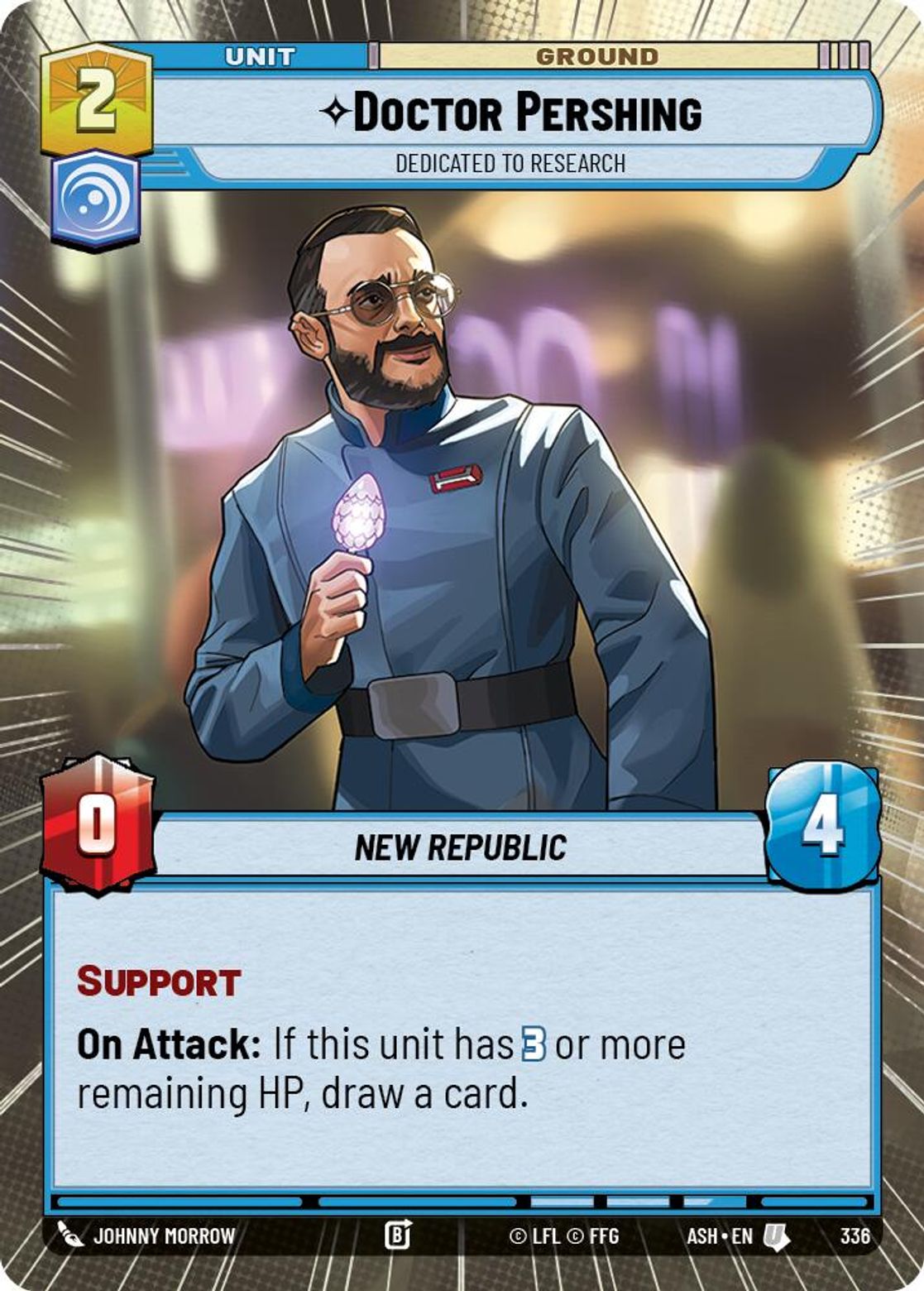 Doctor Pershing, Dedicated to Research — Ashes of the Empire 336