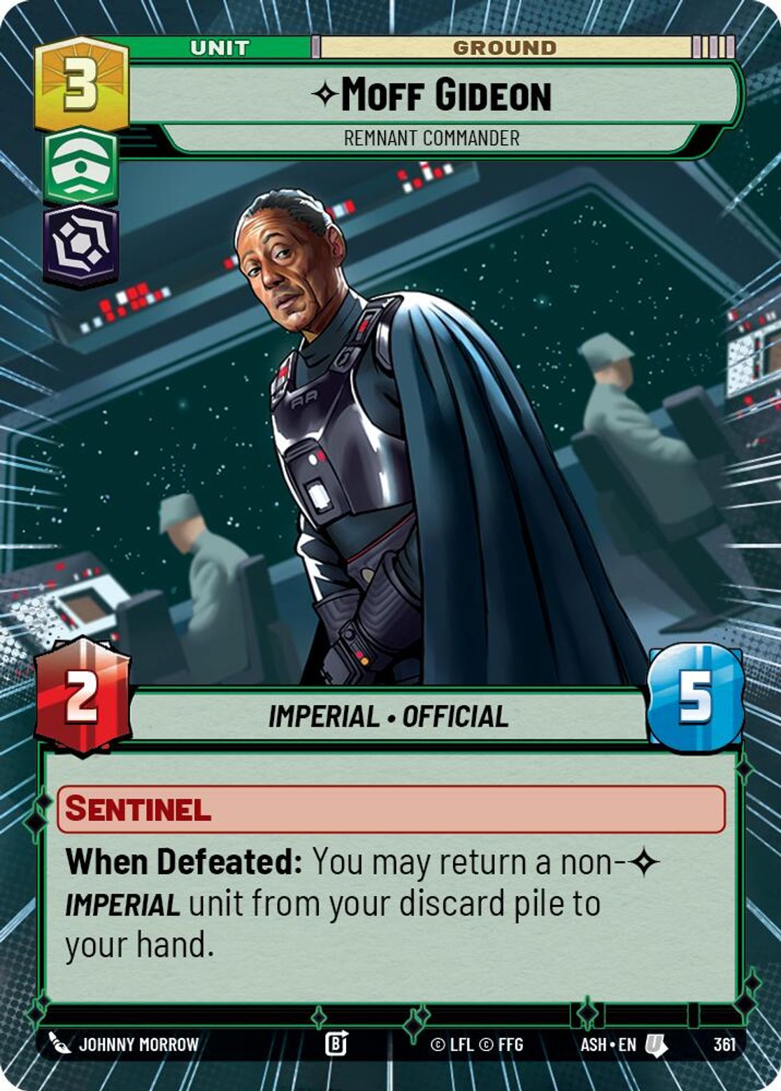 Moff Gideon, Remnant Commander — Ashes of the Empire 361