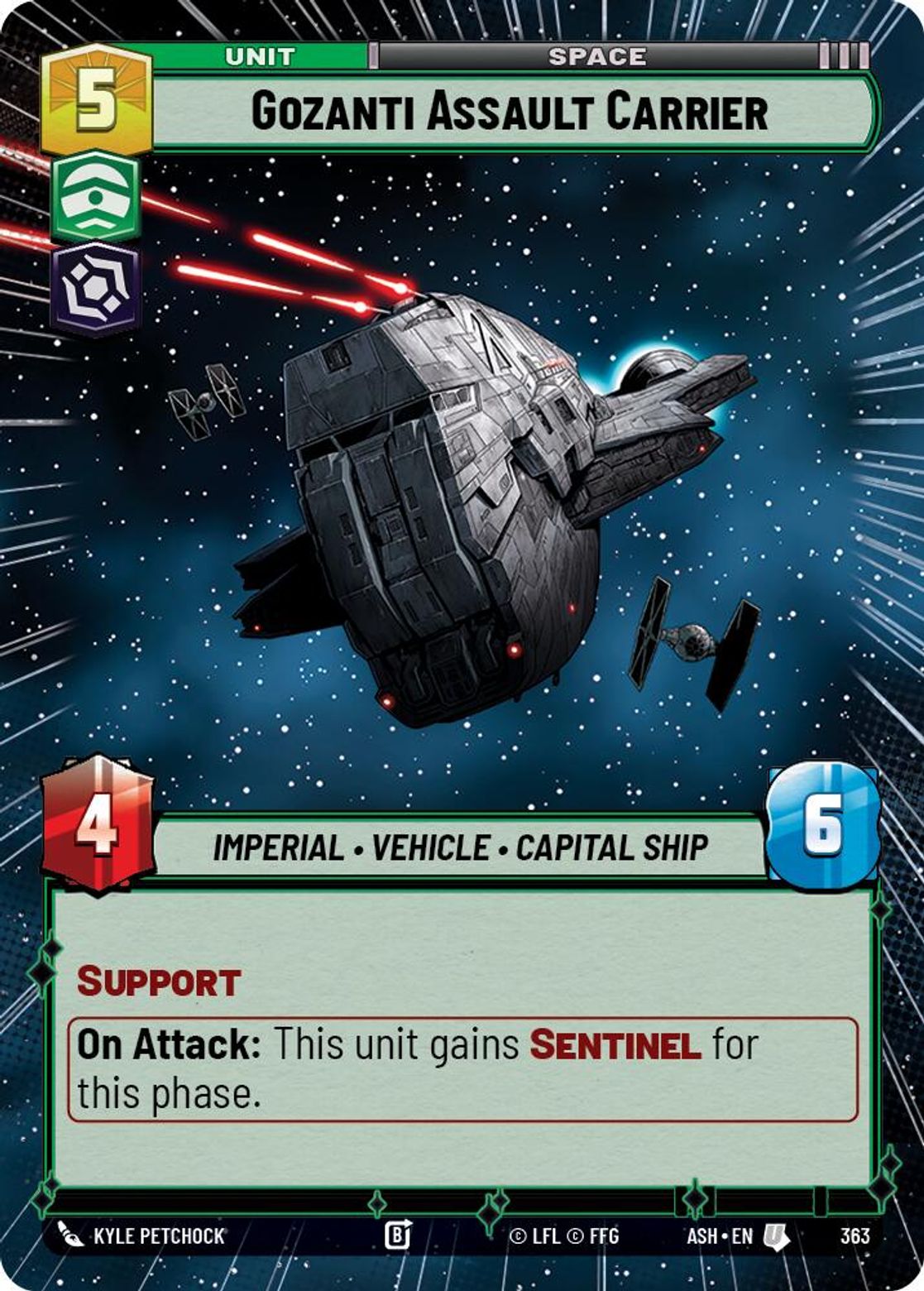 Gozanti Assault Carrier — Ashes of the Empire 363