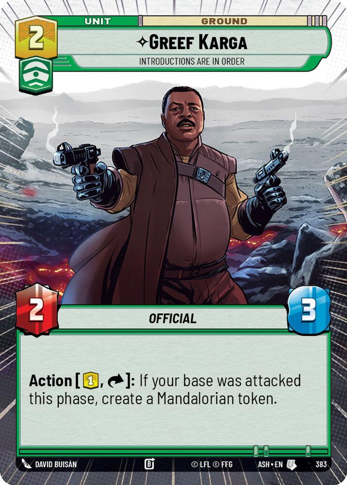Greef Karga, Introductions are in Order — Ashes of the Empire 383