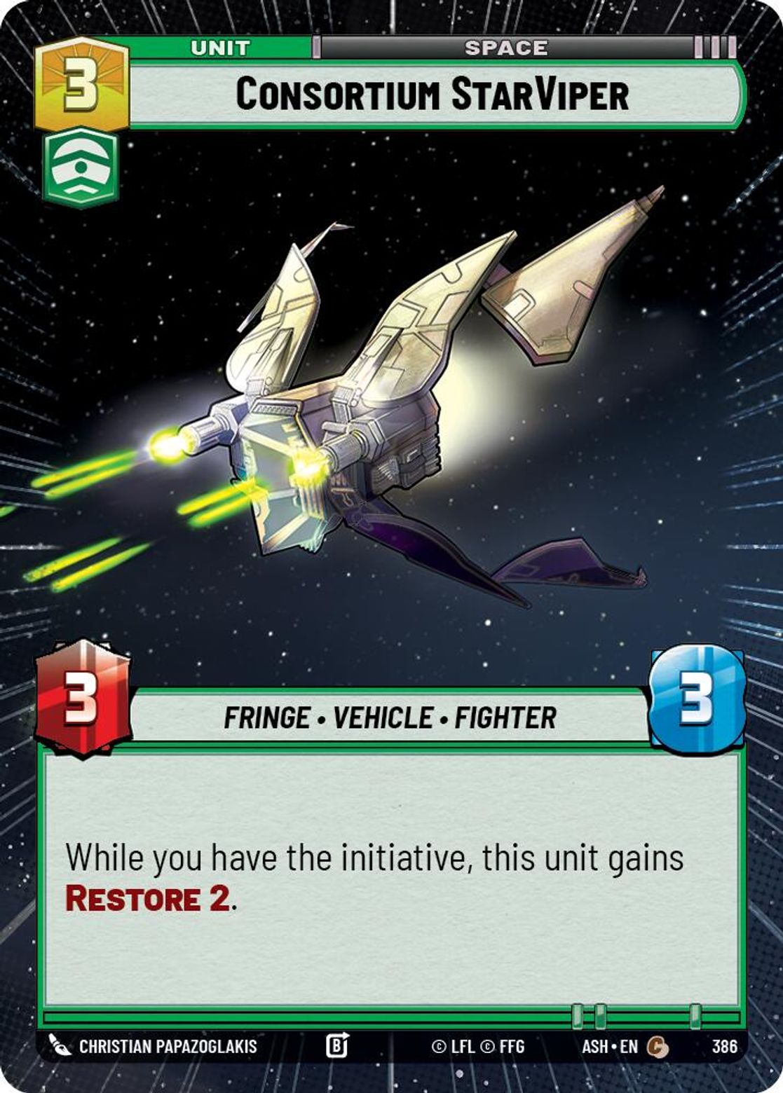 Consortium StarViper — Ashes of the Empire 386