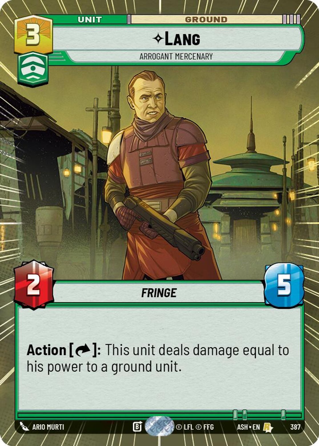 Lang, Arrogant Mercenary — Ashes of the Empire 387
