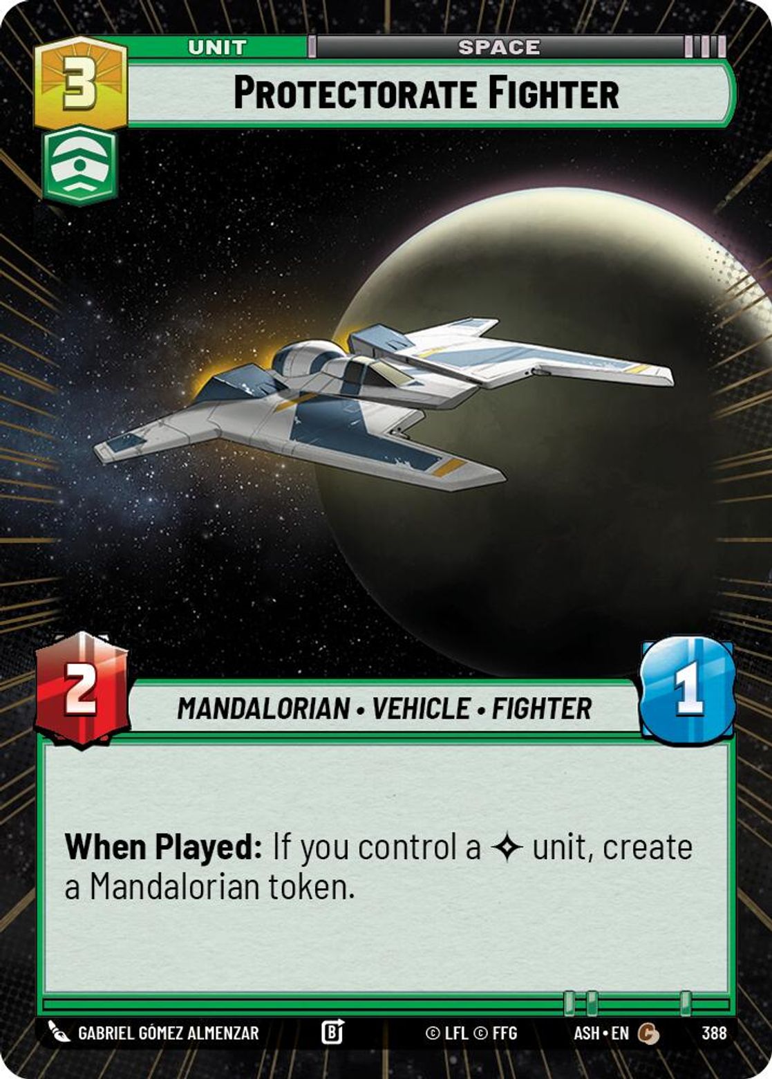 Protectorate Fighter — Ashes of the Empire 388