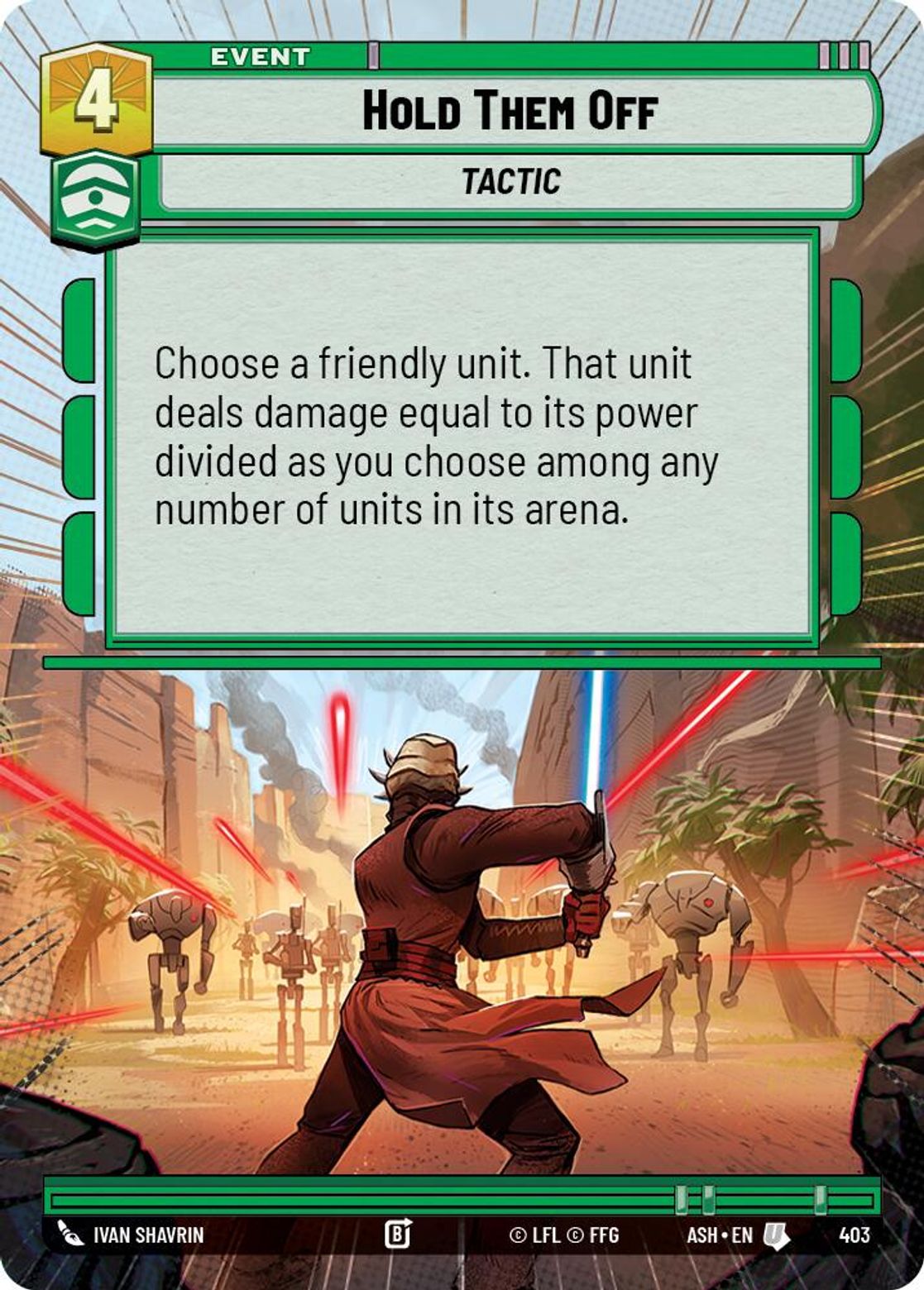 Hold Them Off — Ashes of the Empire 403