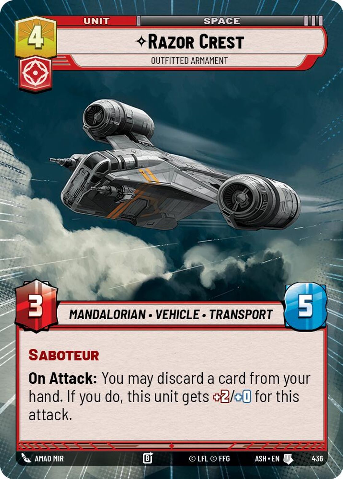 Razor Crest, Outfitted Armament — Ashes of the Empire 436