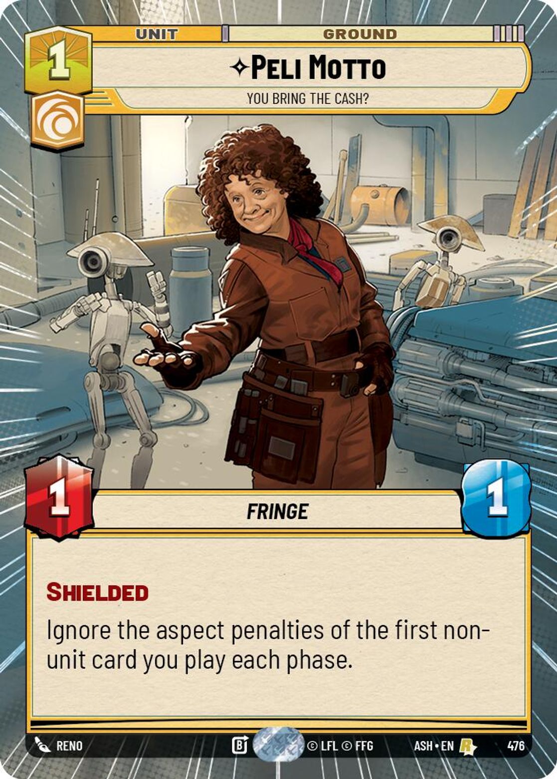 Peli Motto, You Bring the Cash? — Ashes of the Empire 476