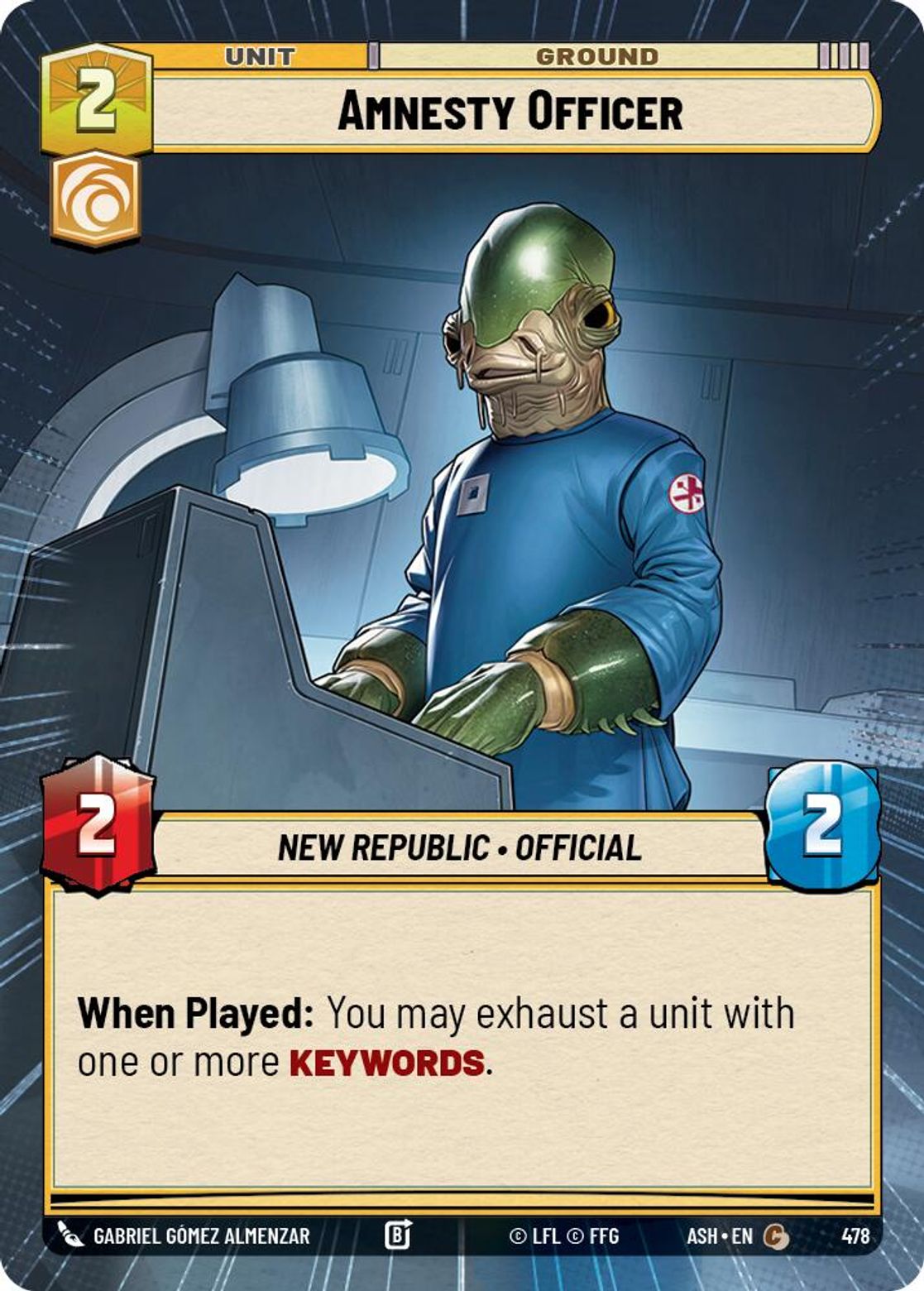 Amnesty Officer — Ashes of the Empire 478