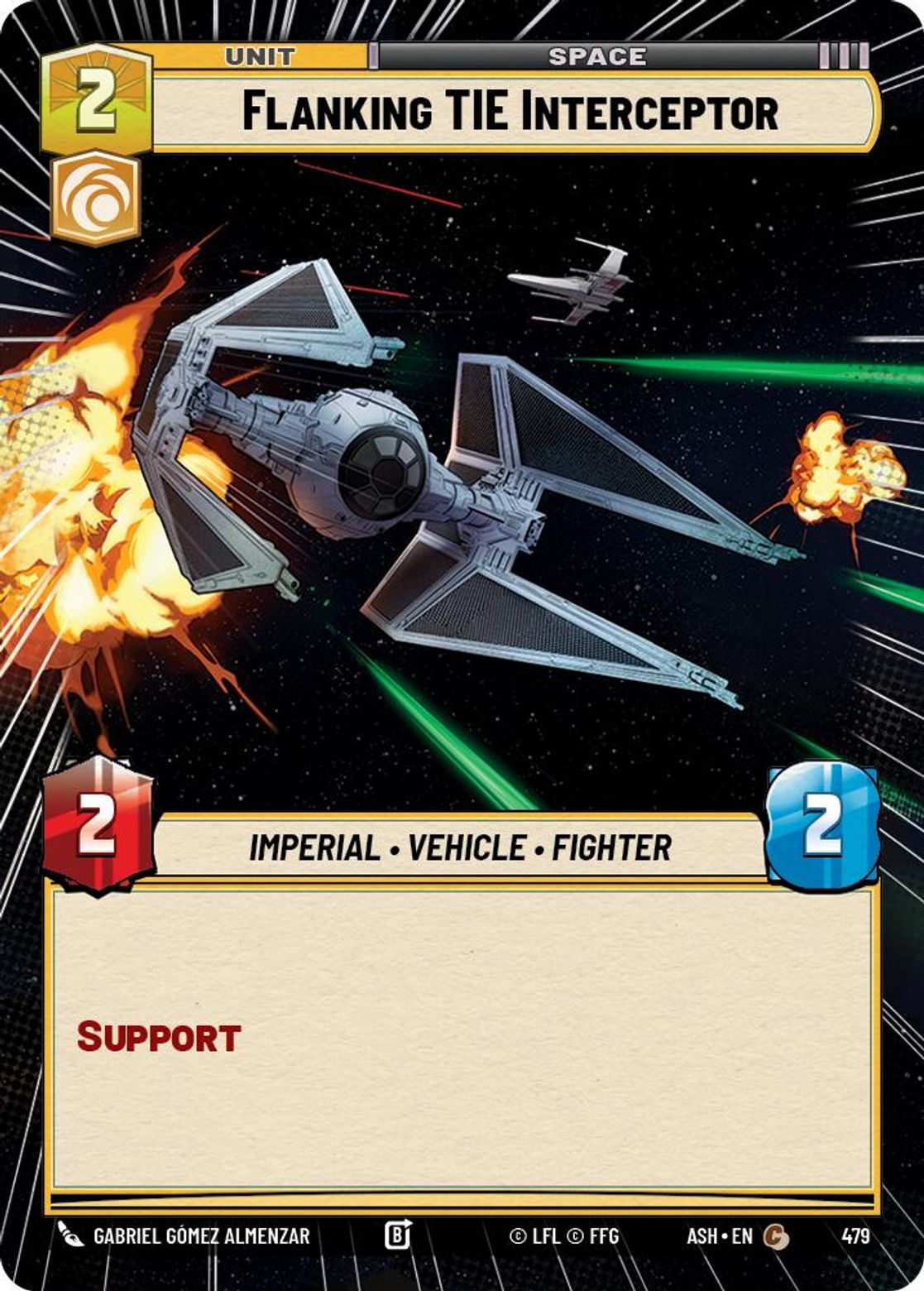 Flanking TIE Interceptor — Ashes of the Empire 479