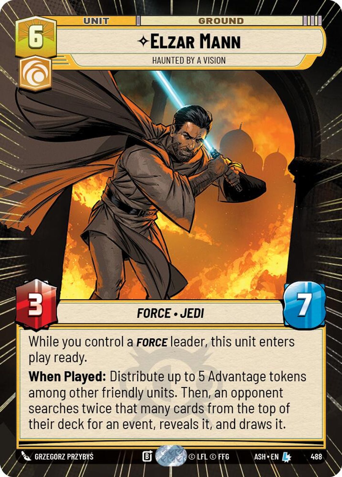 Elzar Mann, Haunted by a Vision — Ashes of the Empire 488