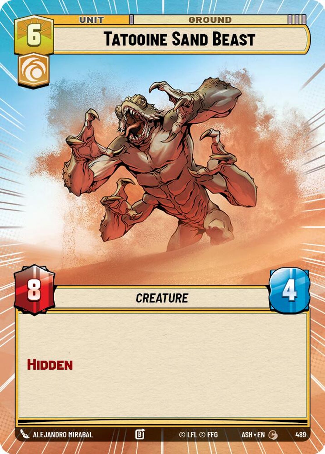 Tatooine Sand Beast — Ashes of the Empire 489