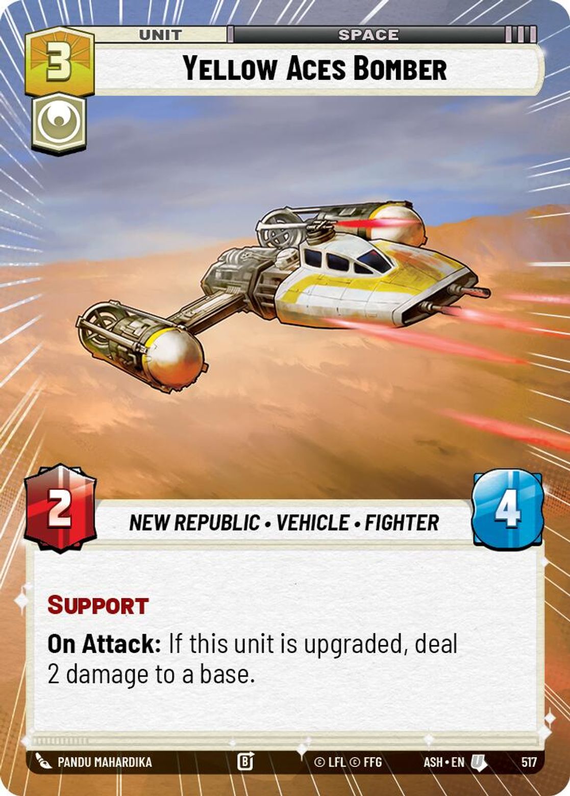 Yellow Aces Bomber — Ashes of the Empire 517