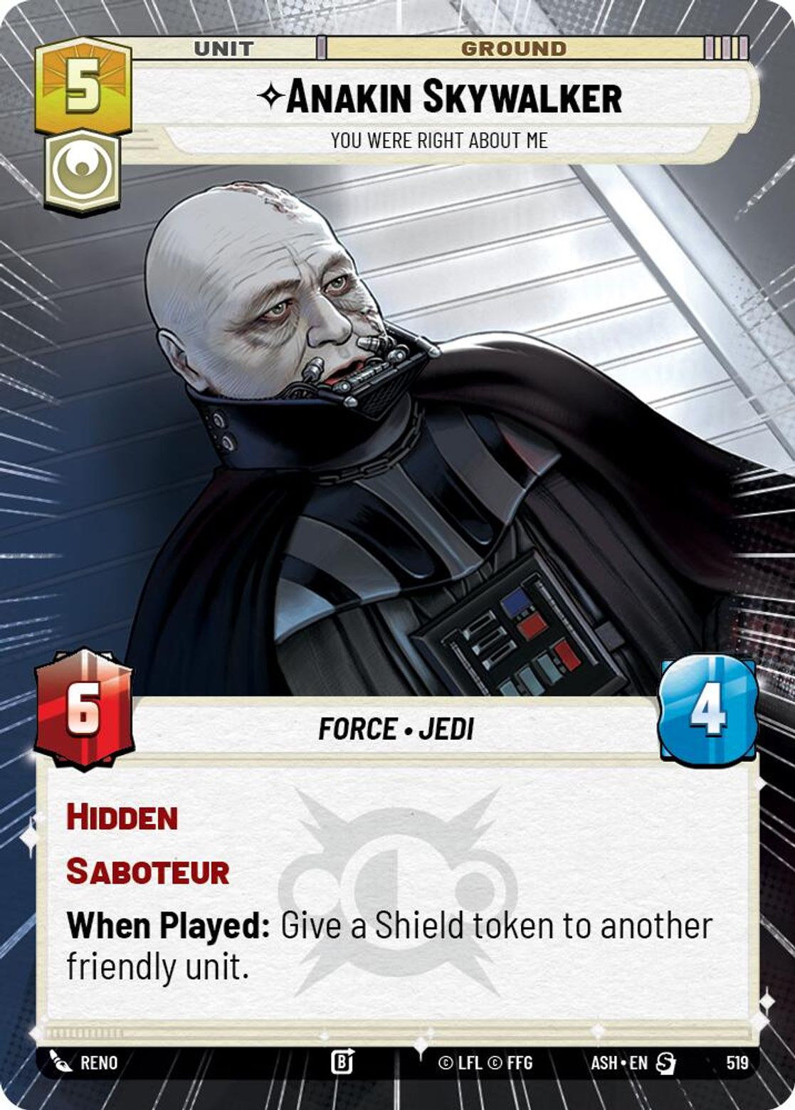 Anakin Skywalker, You Were Right About Me — Ashes of the Empire 519